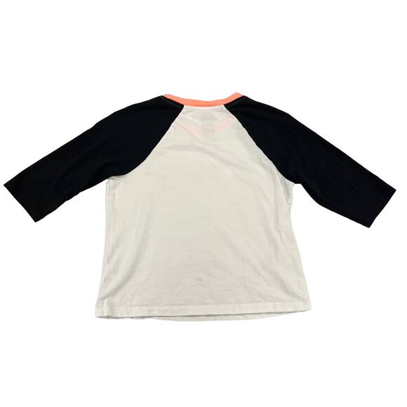 Gymboree Girls Black White Yolo Ghost Raglan Tee Medium - Picture 4 of 5